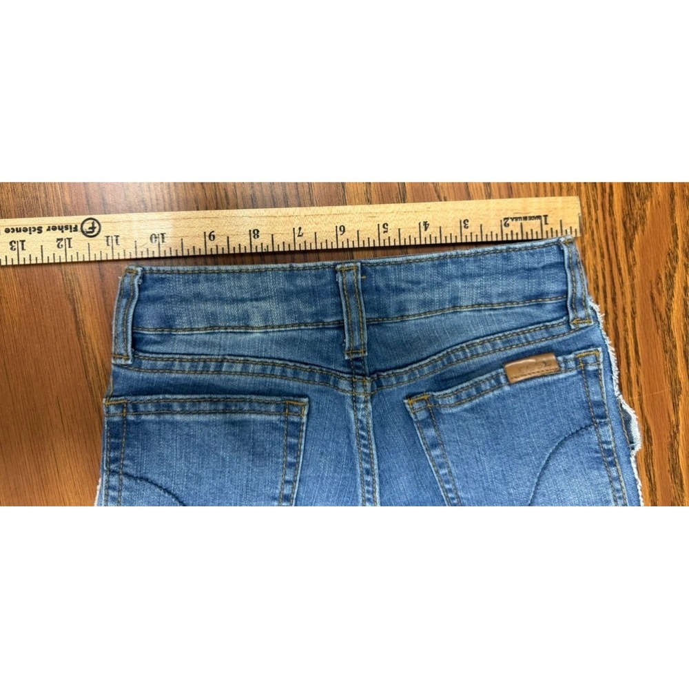 Joes Jeans Girls‎ Size 7 Blue Denim Frayed Side Stripe Slim Jeans *see note* - Picture 8 of 16